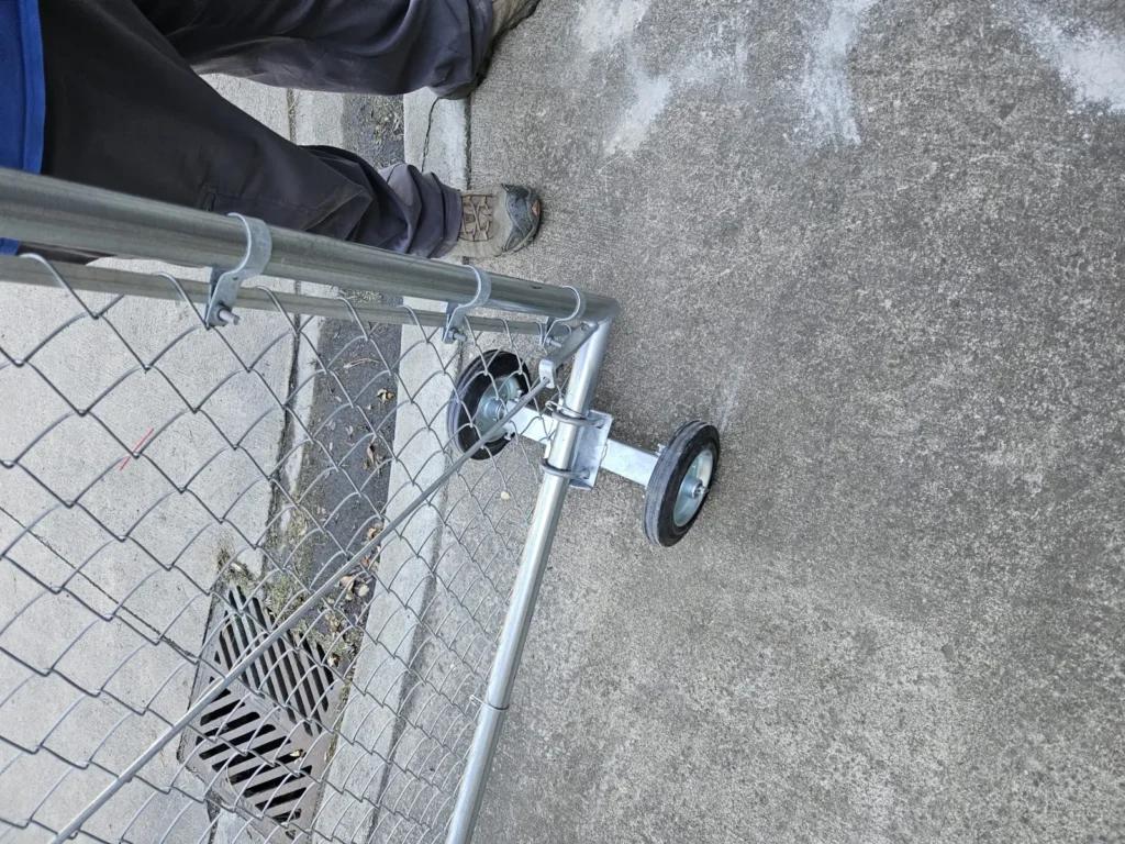 Commercial chain link enclosure — 2
