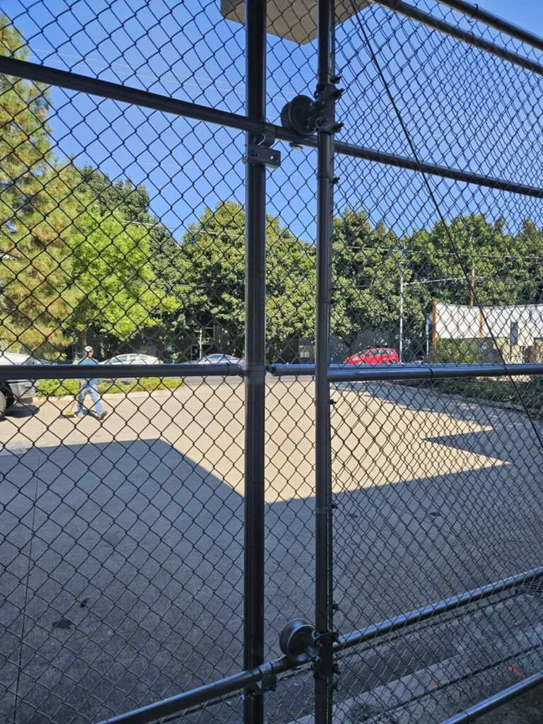 Black chain link & gate hardware
