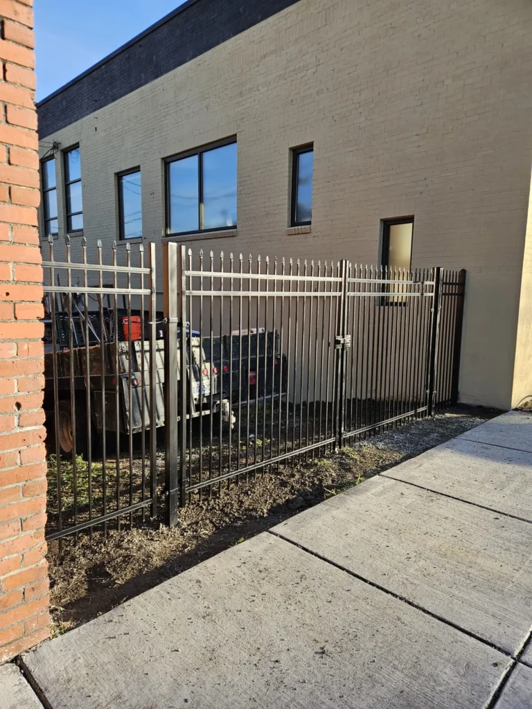 Ornamental metal commercial entry